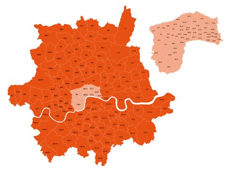 city of london postcode map.